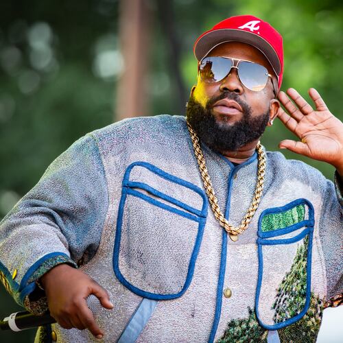 Big Boi plays to his hometown crowd at Decatur WatchFest '26 on Thursday, June 11, 2026 at Decatur Square. (Ryan Fleisher for the AJC)