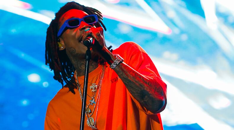 Wiz Khalifa is co-headlining a summer tour with rap duo Rae Sremmurd. (Photo by Alexandre Schneider/Getty Images)
