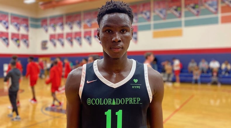 Forward Baye Ndongo of Putnam Science Academy announced his commitment to Georgia Tech May 19, 2023. (Eric Boss/247Sports)