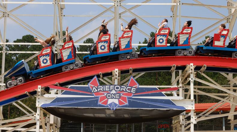 ArieForce One boasts a top speed of 64 mph and is said to have the longest zero-gravity stall in the United States. (Arvin Temkar/AJC)