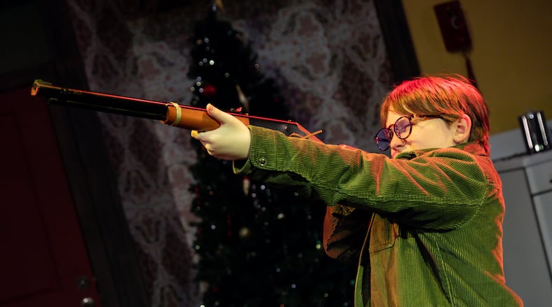 All Ralphie Parker (Max Walls) wants for Christmas is a Red Ryder air rifle, but everyone around him believes the BB gun will shoot his eye out. (Photos by Casey Gardner Ford)