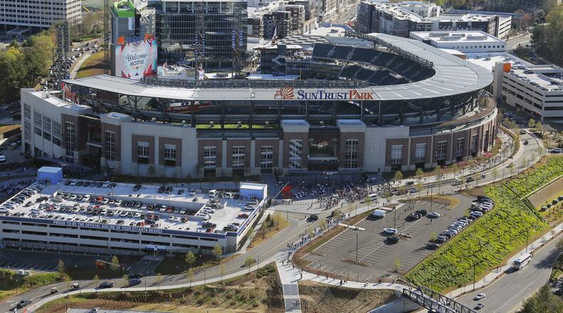 File Photo: View of SunTrust Park looking west, with Battery Park in the background.  BOB ANDRES /BANDRES@AJC.COM