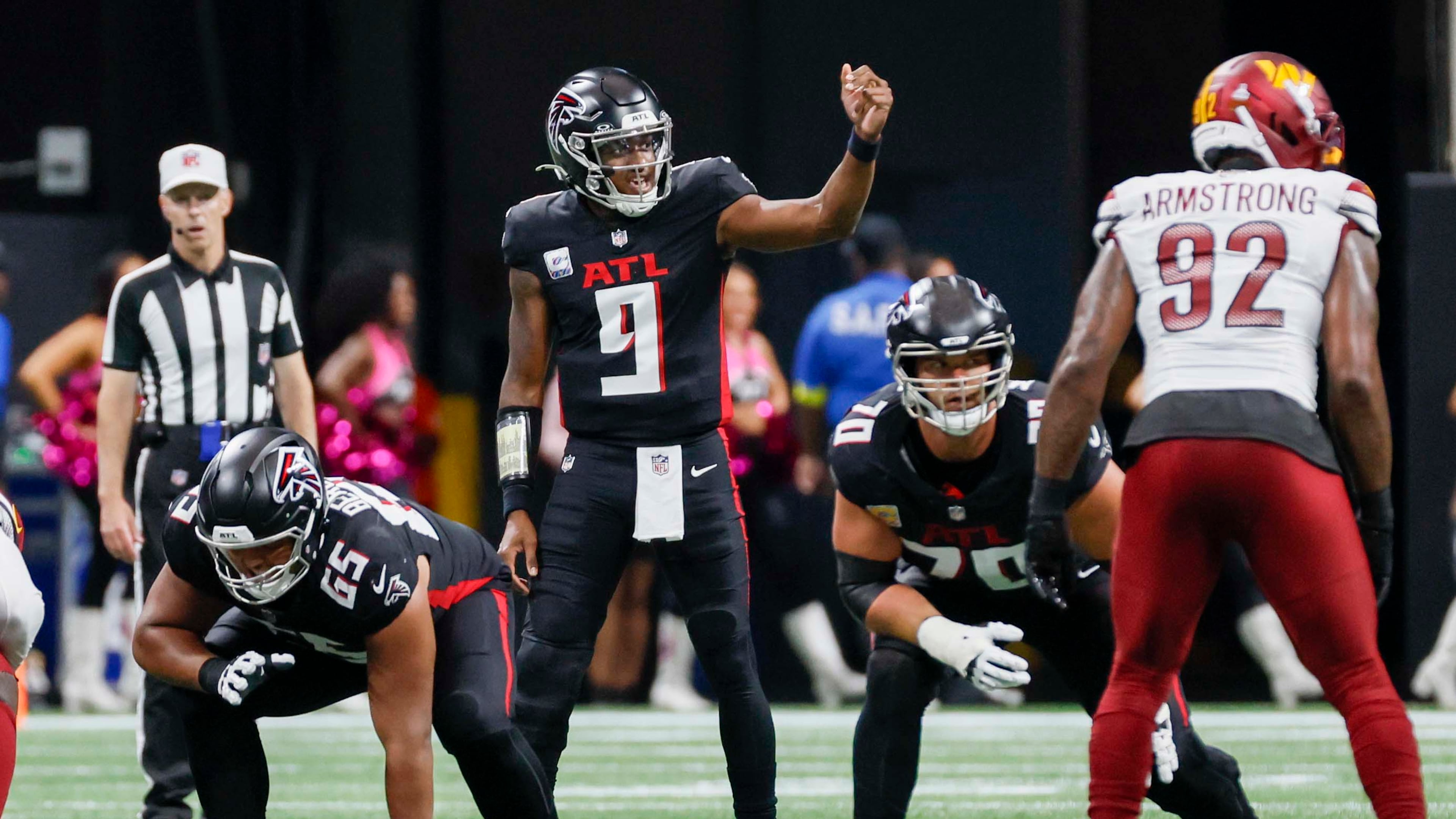 Falcons quarterback Michael Penix Jr. during the team's win over Washington. (