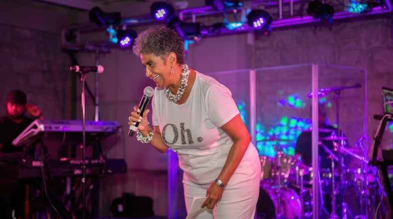 The Atlanta Jazz Festival was one of the initiatives championed by Camille Russell Love during her tenure leading the Mayor's Office of Cultural Affairs. Here she is on stage at the 2019 festival.