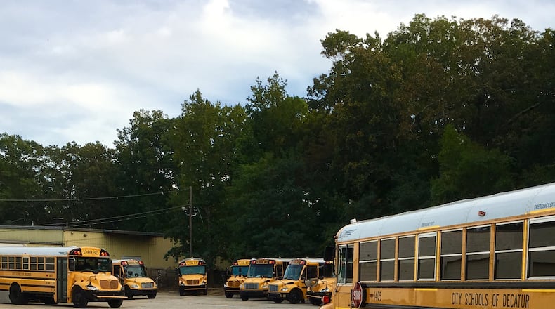Future site of the 3-5 Talley Street School, with construction scheduled to start later this spring. City Schools Decatur currently uses this property for storing its school buses, but they’ll get moved to 540 Kentucky Street in Scottdale just outside city limits. Bill Banks file photo for the AJC