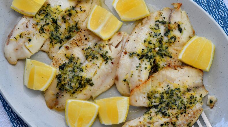 Super-Quick Broiled Lemon-Butter Tilapia. (Chris Hunt for The Atlanta Journal-Constitution)