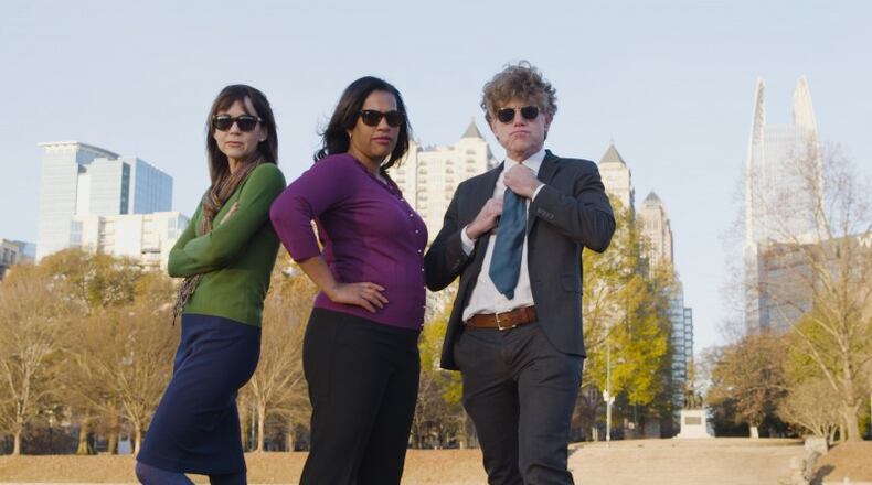 Team ATL for the Department of Energy's SWAP 3 challenge. The members are (from left) Stephanie Stuckey Benfield, Kishia Powell and Tim Keane.