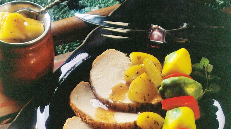 Sunday’s Roasted Pork Loin With Apples and Cinnamon only takes about 20 minutes to prepare. Contributed by McCormick & Co.