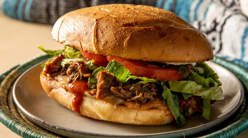 Brisket Torta is on the menu at The Oasis.