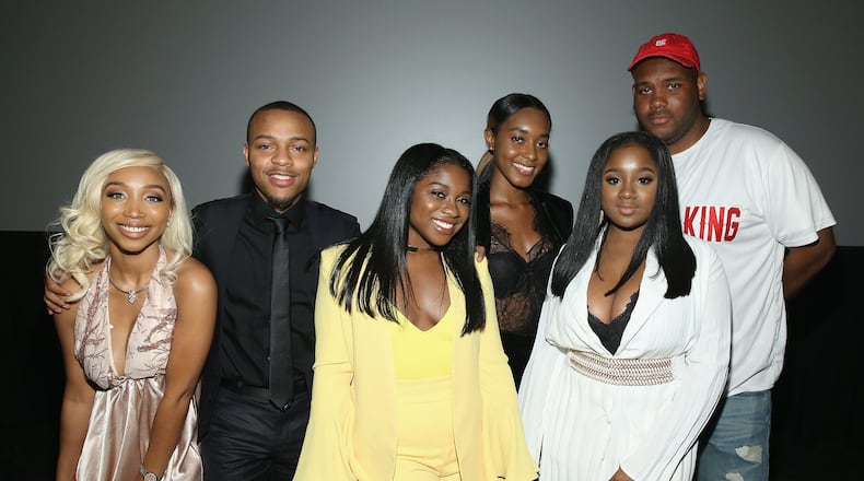 NEW YORK, NY - MAY 16: Zonnique Pullins, Shad Moss, Reginae Carter, Shaniah Mauldin, Ayana Fite and Brandon Barnes attend the WE tv's Growing Up Hip Hop Atlanta premiere screening event on May 16, 2017 in New York City. (Photo by Bennett Raglin/Getty Images for WE tv)