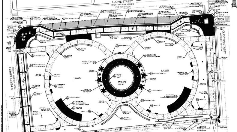 Gwinnett's new Bicentennial Plaza will replace the former Fire Station 15 in Lawrenceville. (via Gwinnett County)