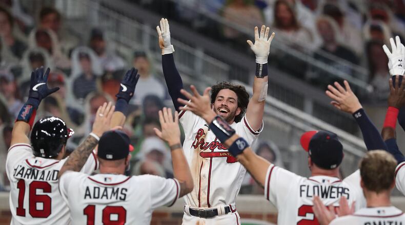 Braves shortstop Dansby Swanson has scored a team-most 25 runs - 11 in his 10 games batting leadoff.