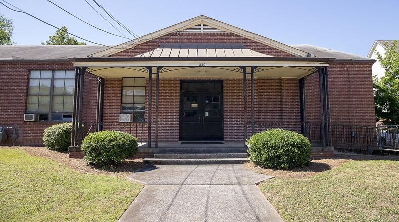 6/14/2019 — Marietta, Georgia — The exterior of the old Lemon Street Grammar School, located at 350 Lemon Street, in Marietta, Friday, June 14, 2019. The Marietta City School System will use the historically black school as classroom space. (Alyssa Pointer/alyssa.pointer@ajc.com)