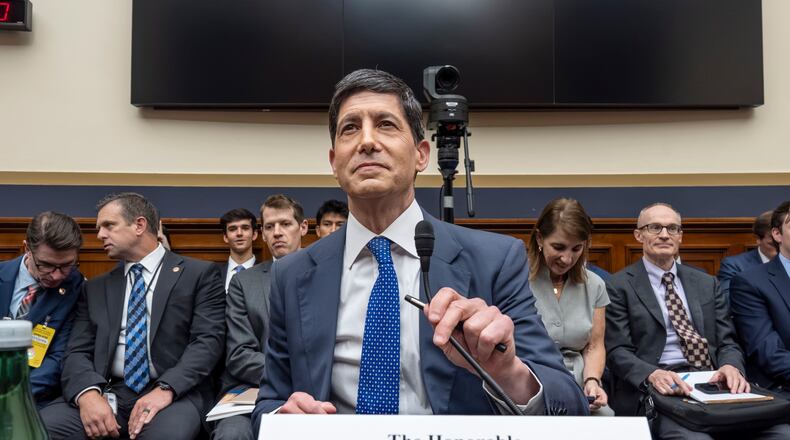 Federal Reserve Chairman Kevin Warsh appears before the House Financial Services Committee to deliver the semi-annual monetary policy report on the central bank, at the Capitol in Washington, Tuesday, July 14, 2026. (AP Photo/J. Scott Applewhite)