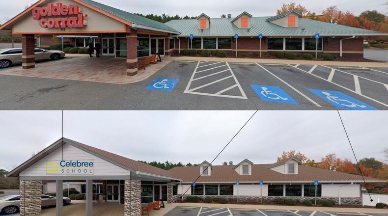 Alpharetta recently denied a request by Celebree School to convert the former Golden Corral building at 915 North Point Drive into a day care center. (Courtesy City of Alpharetta)