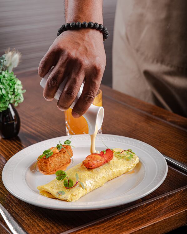 The lobster omelet will be available at Waldorf Astoria Atlanta's Easter brunch. (Courtesy of Waldorf Astoria Atlanta)