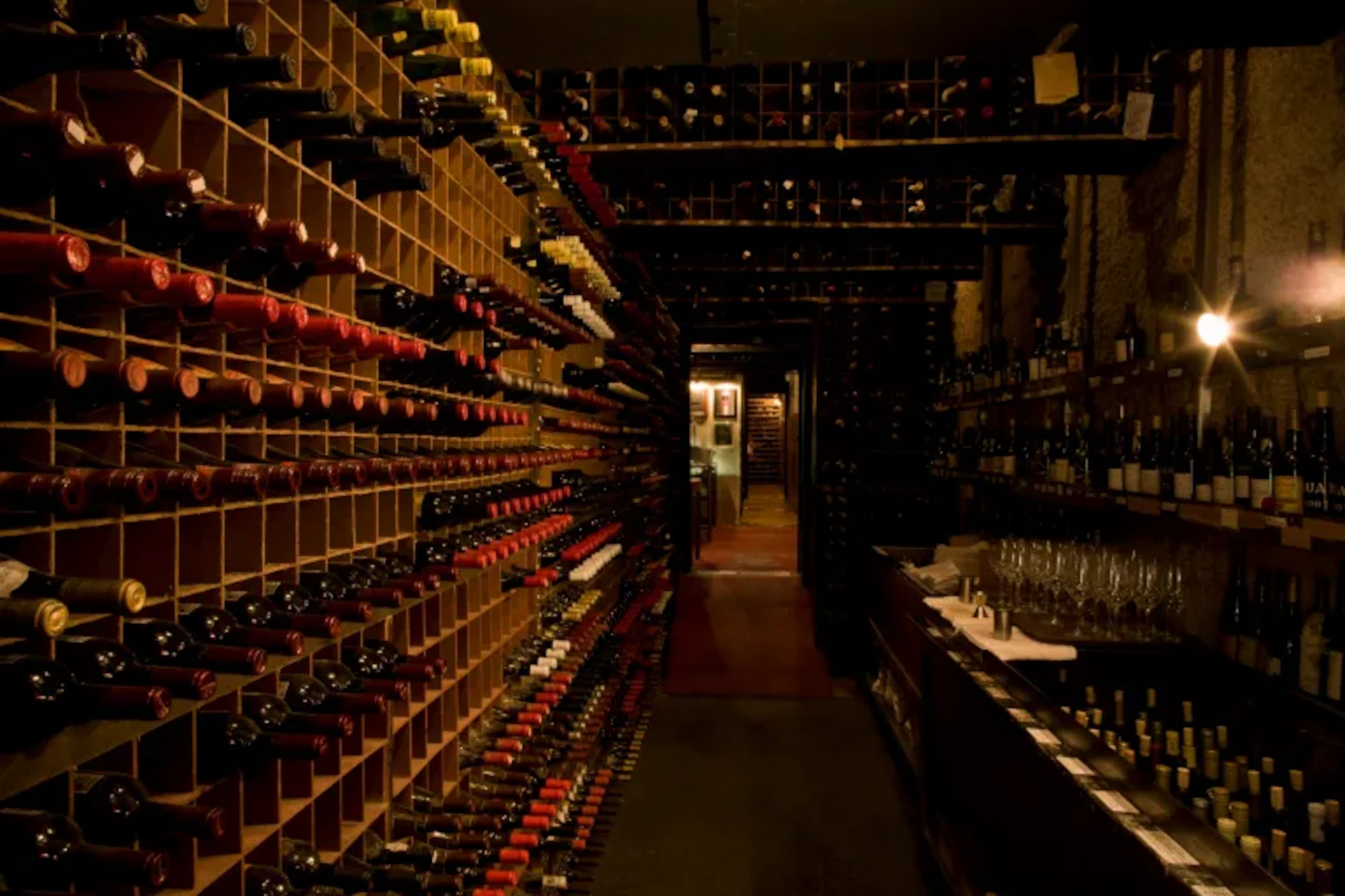 The internationally renowned wine cellar at Bern's Steakhouse in Tampa is home to more than 500,000 bottles. (Courtesy of Bern's Steakhouse)