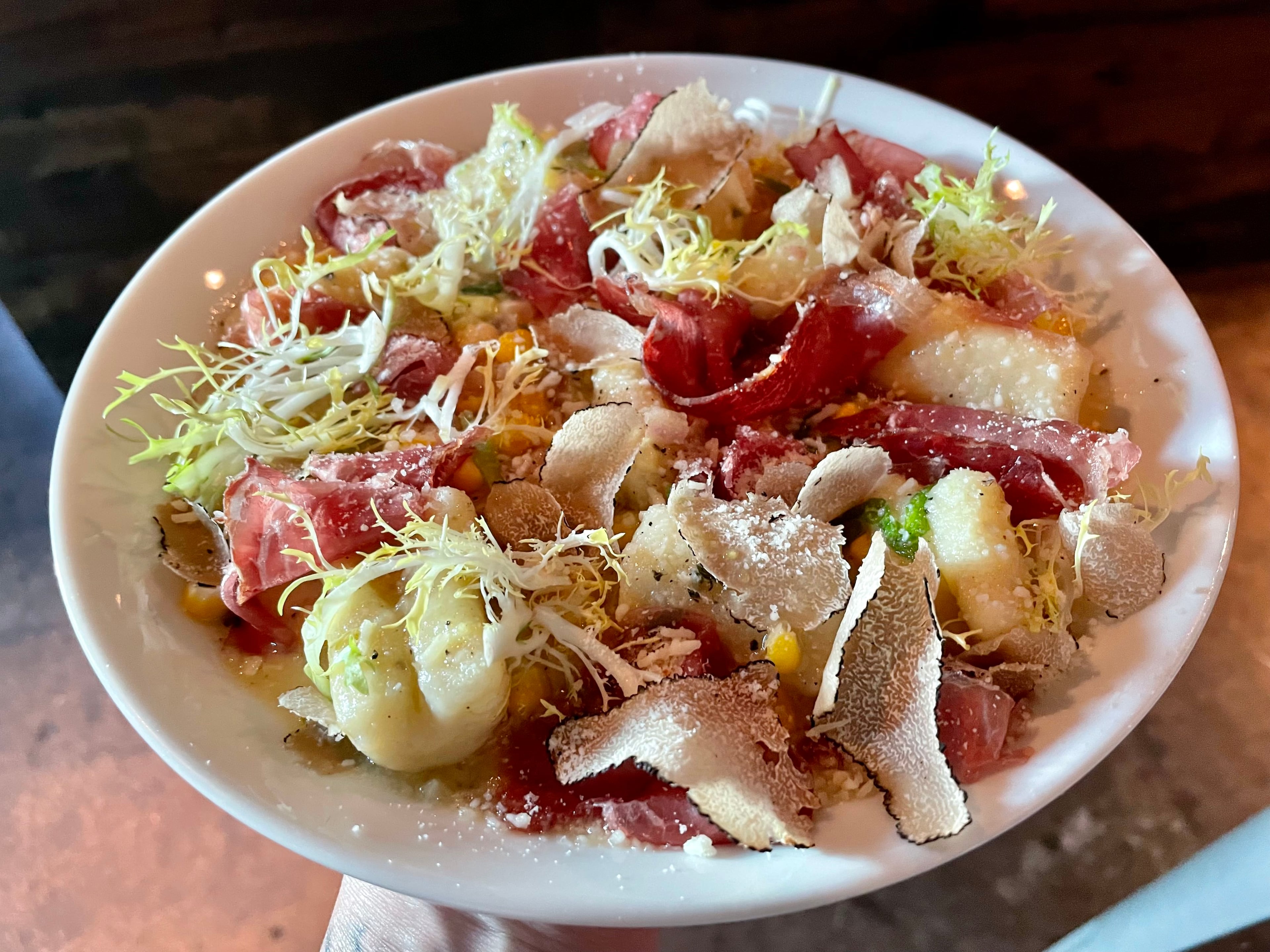 Truffle gnocchi at BoccaLupo has been featured as an AJC dish of the week. (Angela Hansberger for the AJC)