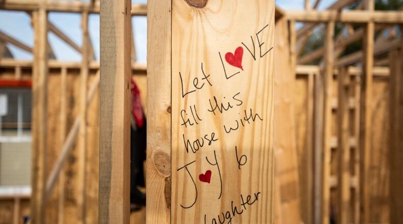 Gwinnett Habitat for Humanity is inviting the public to visit their newest job site in Snellville for a stud-signing event March 18 at 3280 Caleb Road in Snellville. (Courtesy Gwinnett Habitat for Humaity)