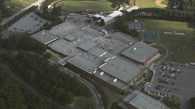 Gwinnett County school officials want to re-roof Shiloh High School, pictured here. Administrators want to spend about $7.7 million on roof and HVAC improvements to about 20 schools.