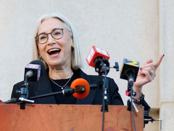 Fulton County Commissioner Dana Barrett hopes to become secretary of state. (Miguel Martinez/AJC)