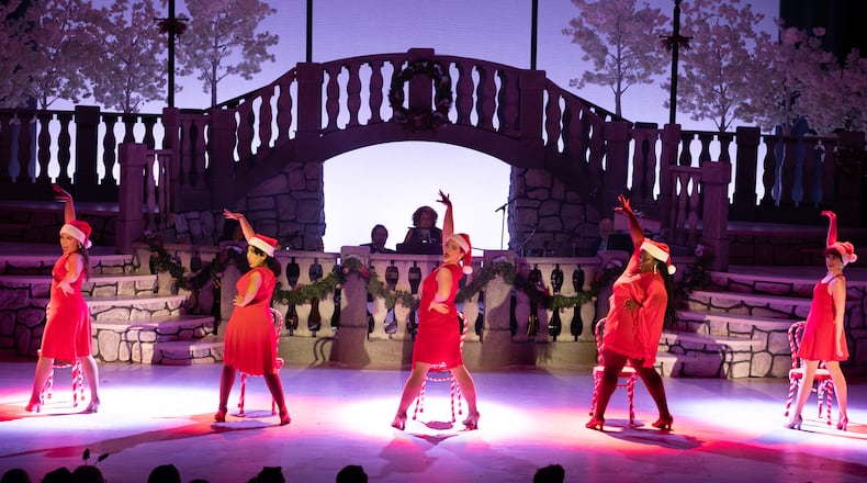 The ensemble of "Christmas Canteen" at Aurora Theatre from 2023. Courtesy of RMO Photography