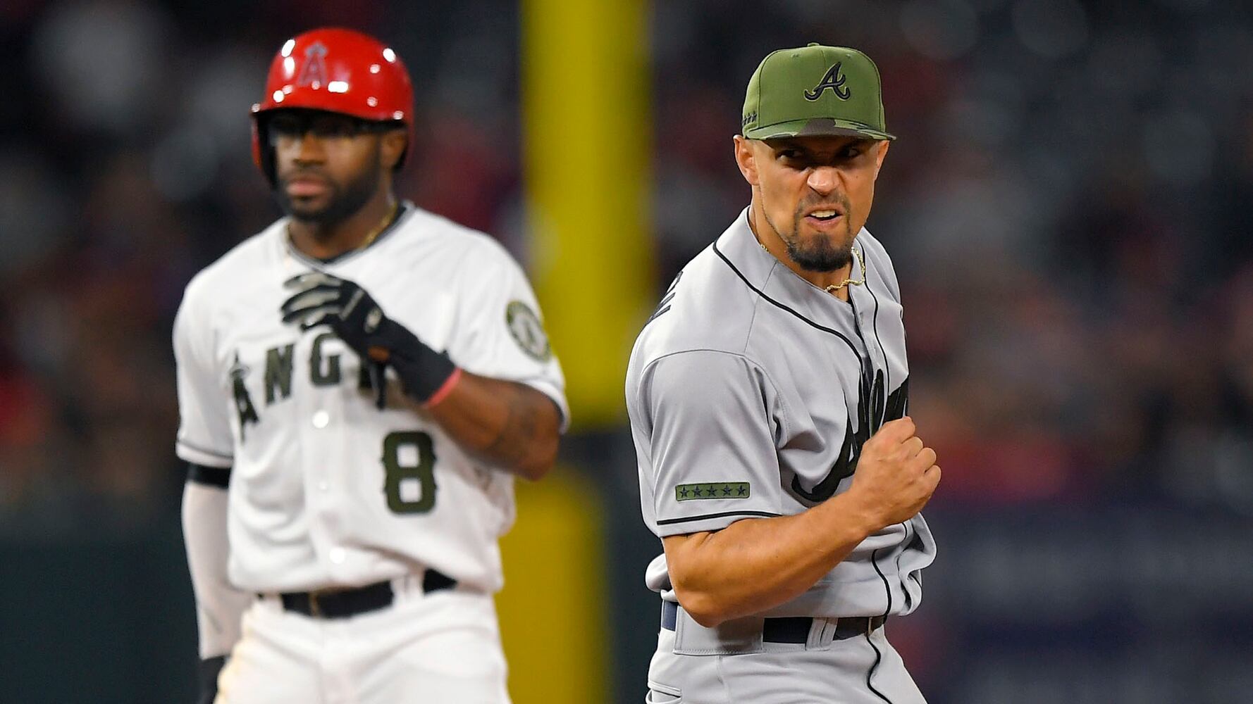 Photos: Braves face Angels on Memorial Day