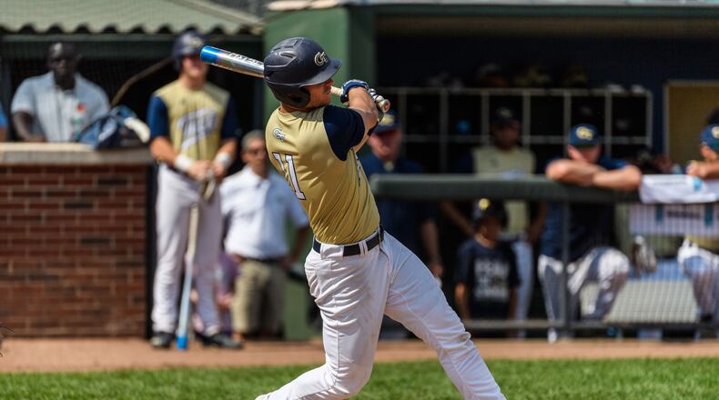 Georgia Tech junior Tristin English is expected to pitch and play first base or DH. He was named a preseason All-America after being named first-team All-ACC last season. (Danny Karnik/Georgia Tech Athletics)