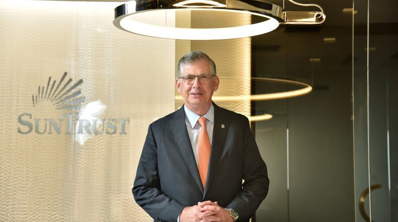 William Rogers, former CEO of SunTrust, will be named CEO of Truist next month. The promotion was previously announced as a plan for the heads of both SunTrust and BB&T to have a turn as CEO of the new company. (2019 file photo) HYOSUB SHIN / HSHIN@AJC.COM