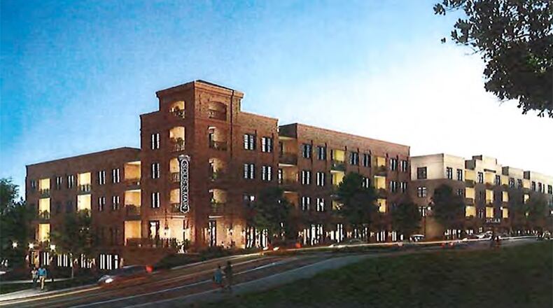 A Terwilliger Pappas Multi-Family Partners LLC proposal for the Academy & Main project would bring 250 apartments and a parking deck to 115 Academy St. in Canton.