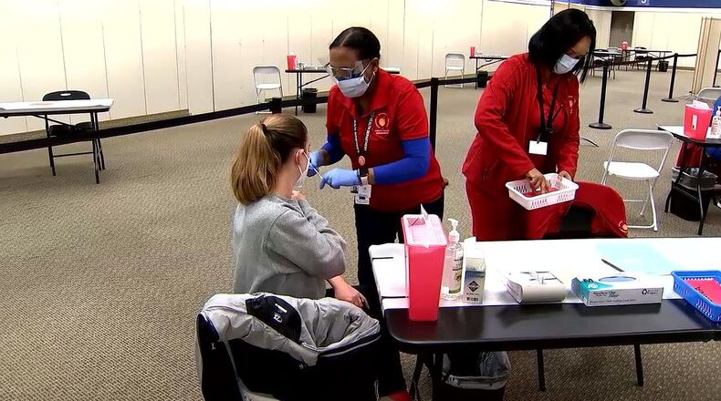 Vaccinations are available today and Monday in two Gwinnett County cities. AJC FILE PHOTO