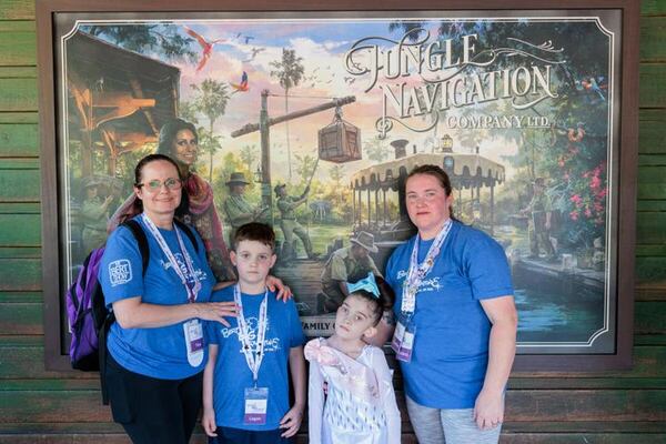 Dakota and her family on Bert's Big Adventure: from left, aunt Tina, brother Logan, Dakota and mom Jennifer. (Courtesy of Bert's Big Adventure)
