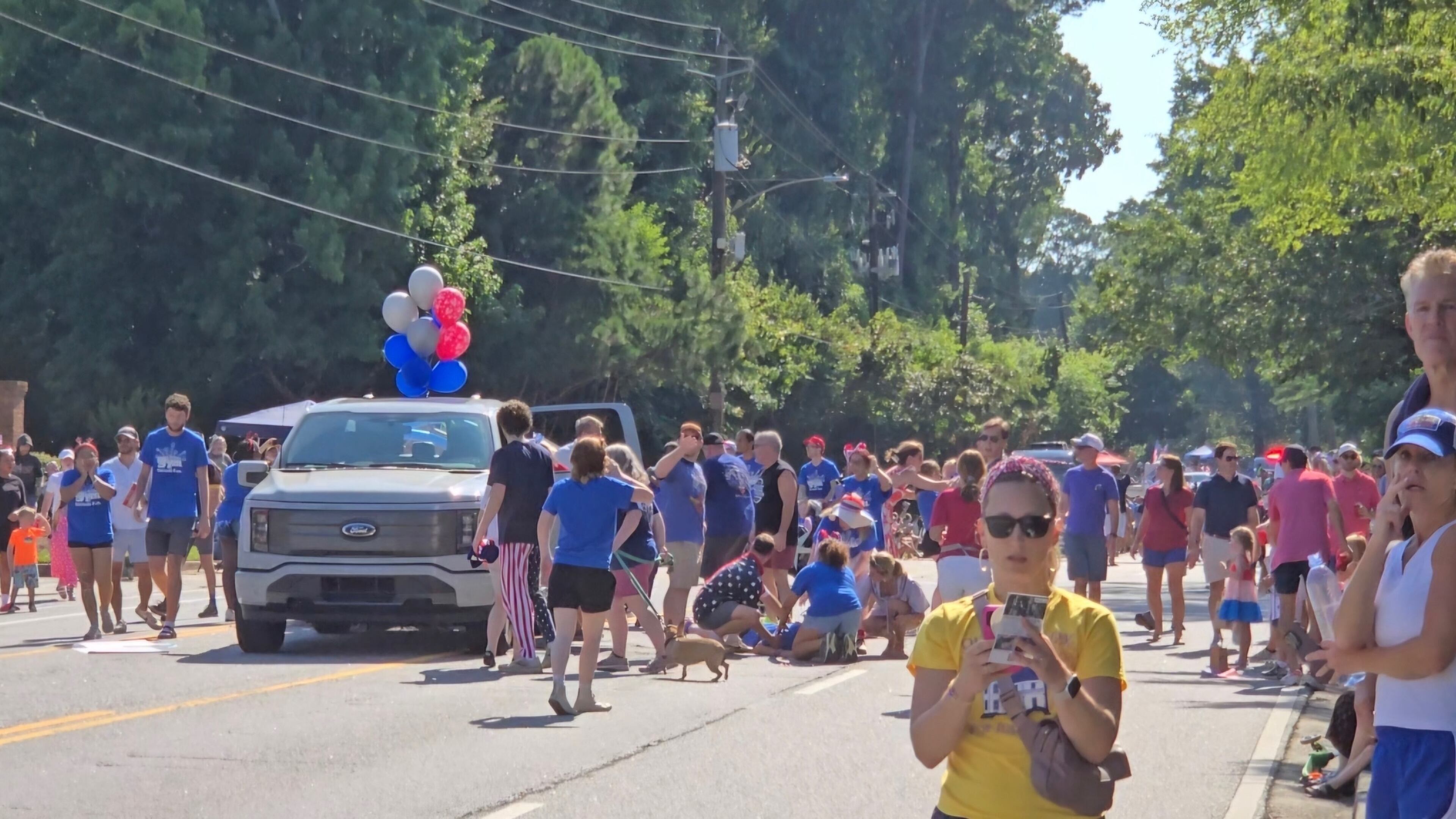 Several people were injured in a crash during Dunwoody's Fourth of July parade. Two people face charges of reckless driving, police say. (Courtesy of David Cohen)