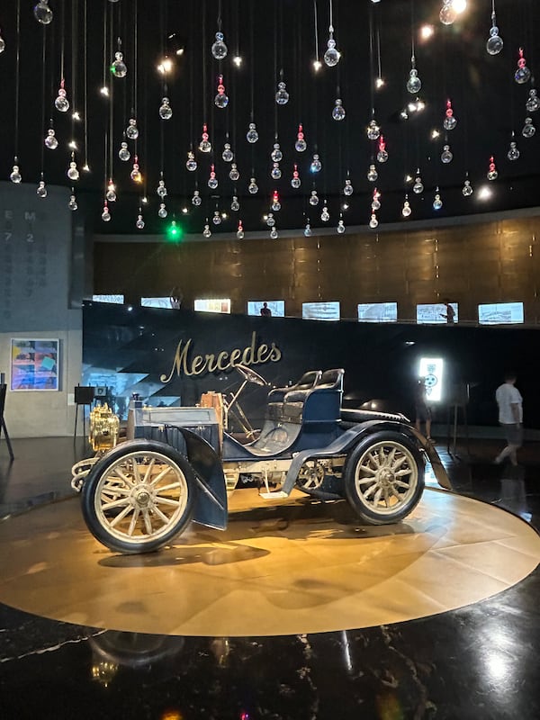 This 1902 Mercedes-Simplex 40 PS at the Mercedes-Benz Museum is the oldest vehicle of the brand. (Courtesy of Karon Warren)