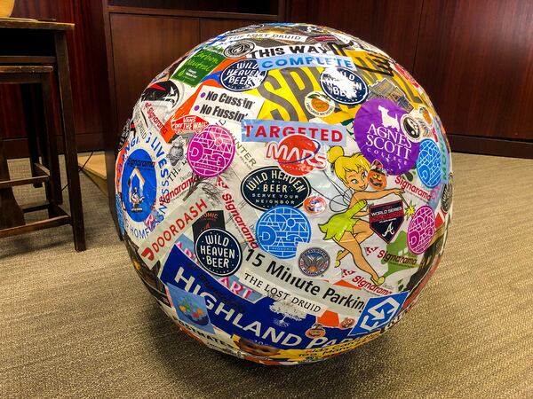 SEPT. 28, 2022: For records purposes, Wade and Sofie Moricle finished the ball in September. The final tally was 202,510 stickers. (Courtesy of Wade Moricle)

