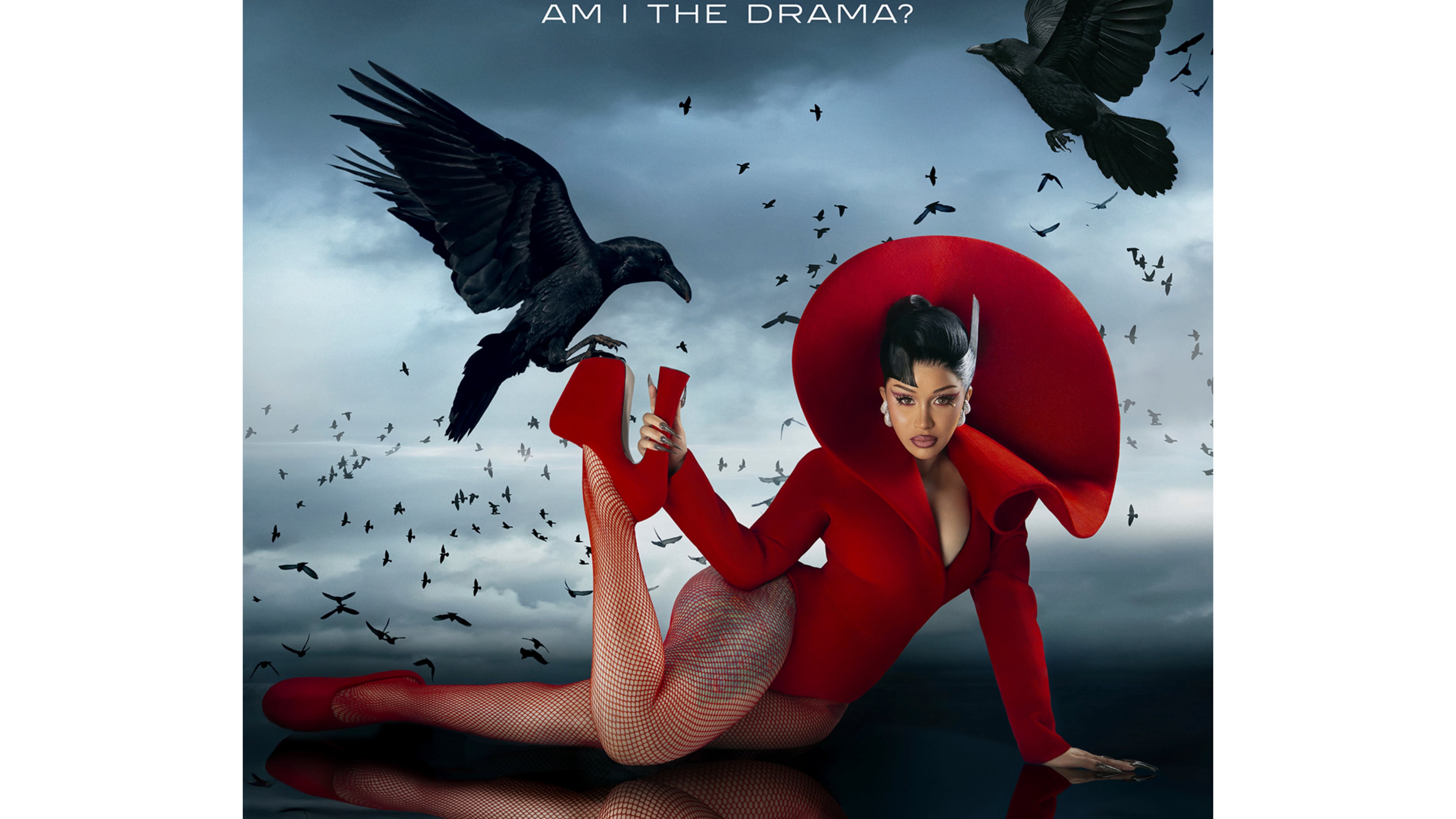 This album cover image released by Atlantic Records shows "Am I the Drama?" by Cardi B. (Atlantic Records via AP)