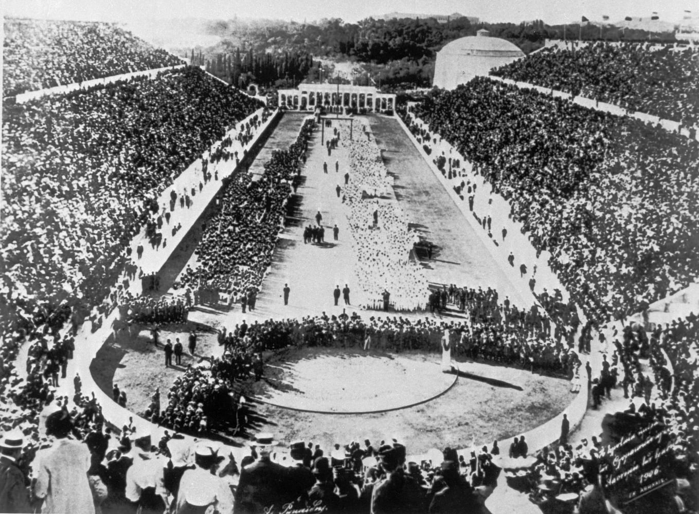 1896 Olympics: Panathenaic Stadium, Athens, Greece