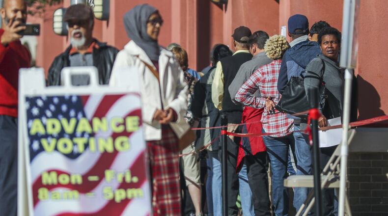 Duluth is considering giving its employees a day off on Election Day. JOHN SPINK/JSPINK@AJC.COM