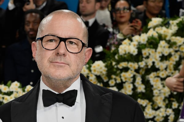 FILE - Jony Ive attend The Metropolitan Museum of Art's Costume Institute benefit gala celebrating the opening of the "Superfine: Tailoring Black Style" exhibition on Monday, May 5, 2025, in New York. (Photo by Evan Agostini/Invision/AP, File)