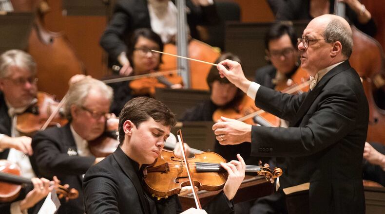 Guest artist Benjamin Beilman performs Sibelius’ Violin Concerto with the Atlanta Symphony Orchestra. Credit: Jeff Roffman