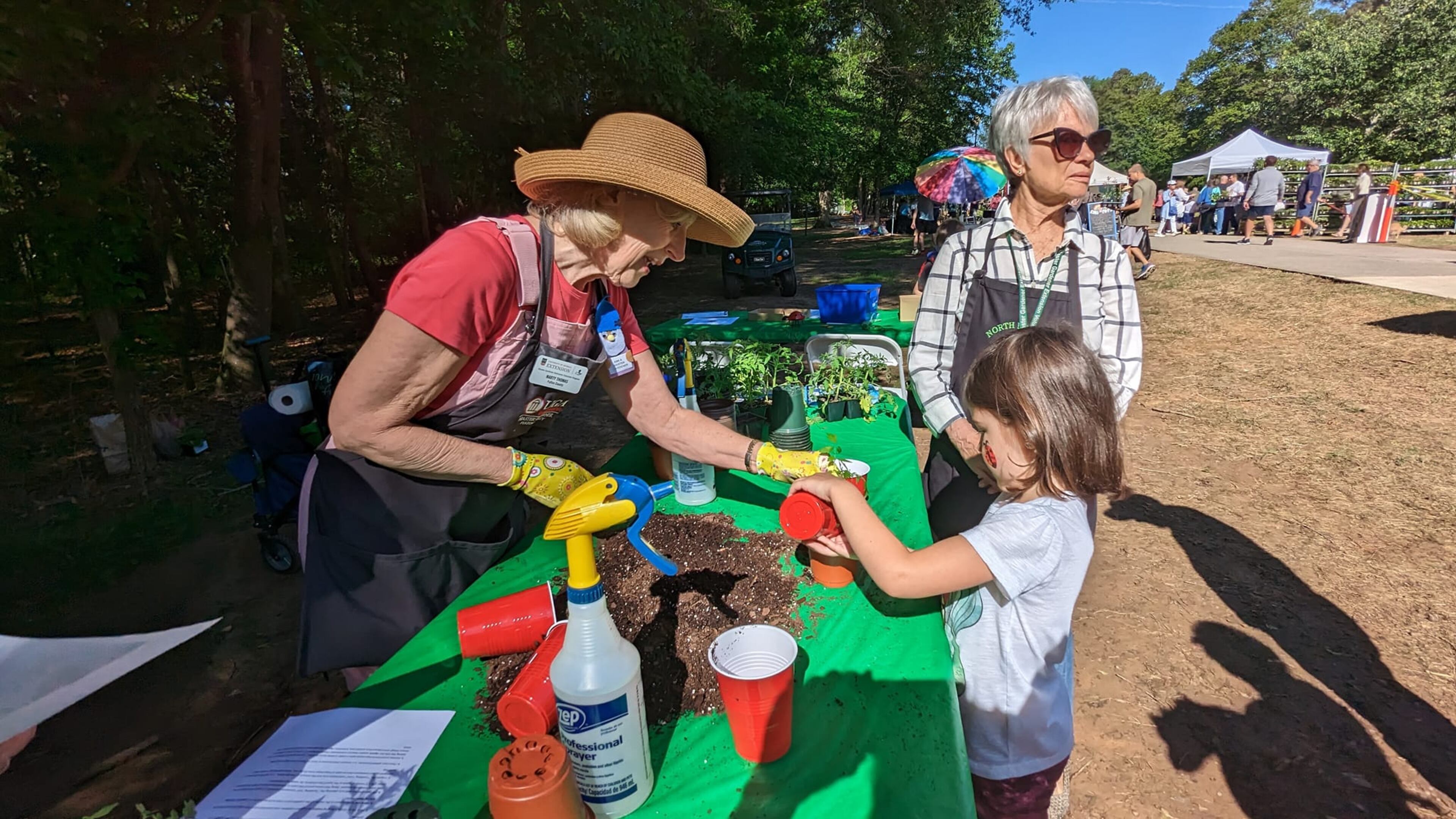 Garden Faire’s Children’s Corner lets kids learn about gardening and participate in fun activities.