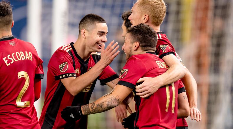 Atlanta United played NYCFC on Sunday in the first leg of an Eastern Conference semifinal in the MLS playoffs. The game was played at Yankee Stadium. (Atlanta United)
