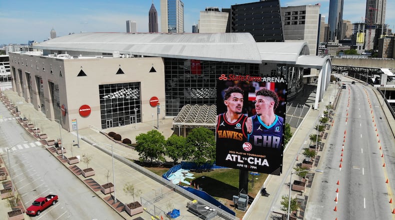 State Farm Arena received the highest level certification for diverting at least 90% of fan-generated waste through recycling, composting and reducing waste. (Photo courtesy of Atlanta Hawks)