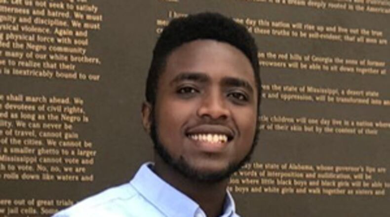 Franck Nijimbere, who graduated summa cum laude from Morehouse College in May, was named a 2019 Rhodes Scholar, one of the most prestigious honors in education. PHOTO CONTRIBUTED.