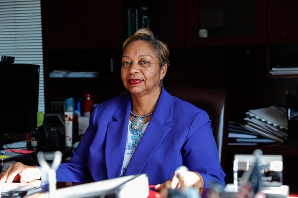Henry County Chair Carlotta Harrell is accused of inappropriate conduct. (Natrice Miller/AJC)