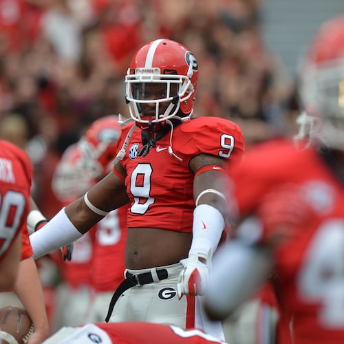 Former Georgia linebacker Alec Ogletree, whose coaching career began in youth football, has joined the staff at Hebron Christian. (Brant Sanderlin/AJC 2012)