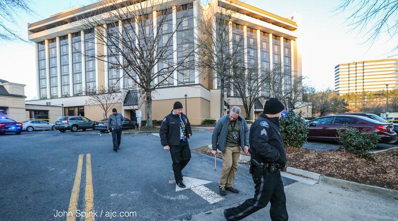 Cedrick Hill was sentenced to 26 years in federal prison for seriously injuring an FBI agent in January 2018 during an incident that started at this hotel in Sandy Springs.