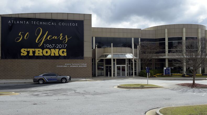 The administration building at Atlanta Technical College. AJC FILE PHOTO.