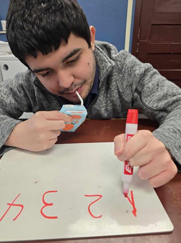 This image provided by Ana Vasquez shows Victor Perez, who was shot after Idaho police officers opened fire from behind a chain-link fence on Saturday, April 5, 2025, in Pocatello, Idaho. (Ana Vasquez via AP)