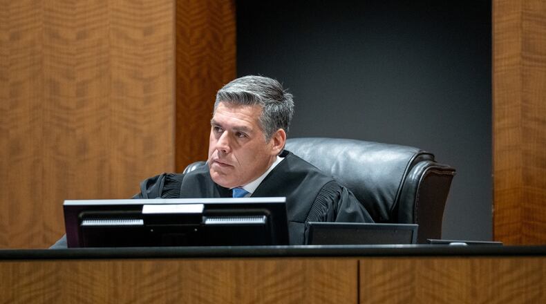 Judge Tony Graf in 4th District Court presides over a hearing for Tyler Robinson, accused in the fatal shooting of Charlie Kirk, in 4th District Court in Provo, Utah, on Friday, April 17, 2026. (Trent Nelson /The Salt Lake Tribune via AP, Pool)